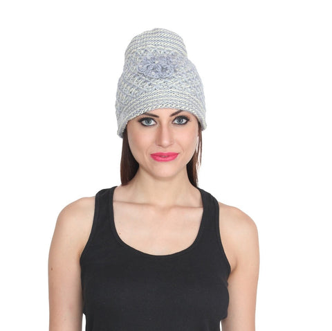 Women's Woolen Grey Cap