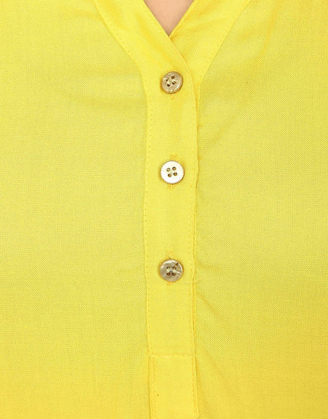 TeeMoods Cotton Women's Shirt-Yellow