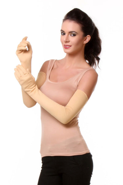 TeeMoods Full Hand Skin Gloves for Women for Protection from Sun
