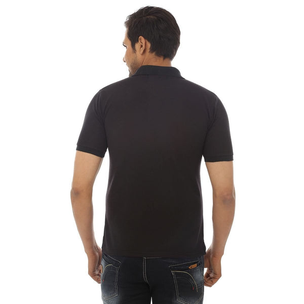 Black Polo T shirt - Back View