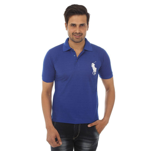 Blue Polo T shirt -Front View
