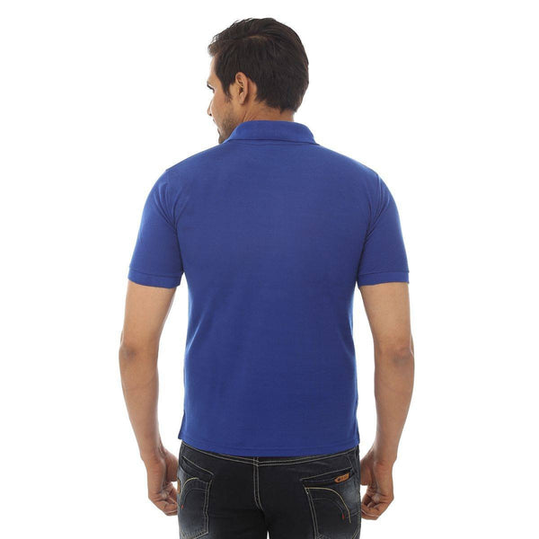 Blue Polo T shirt - Back View