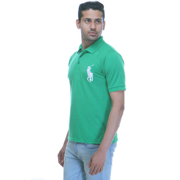 Green Polo T shirt - Side View