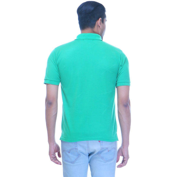 Green Polo T shirt - back View
