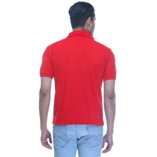 Red Polo T shirt -Back View