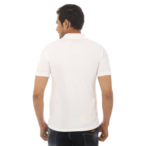 White Polo T shirt - Back View