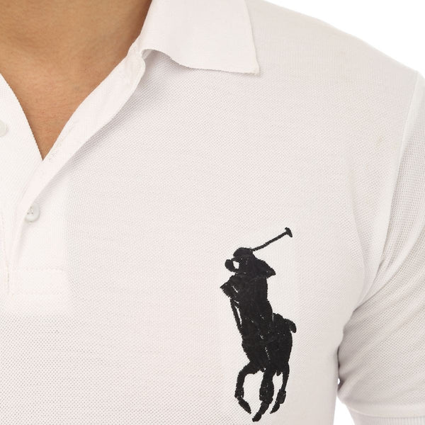 White Polo T shirt - logo