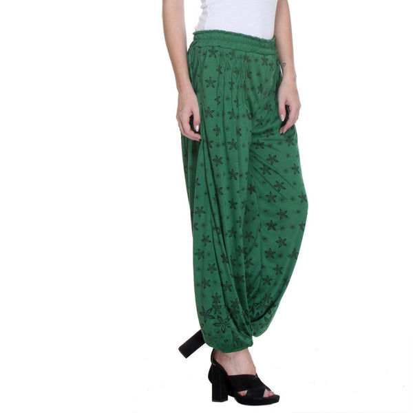TeeMoods Nightwear Loungewear Green Pyjama Bottom-3