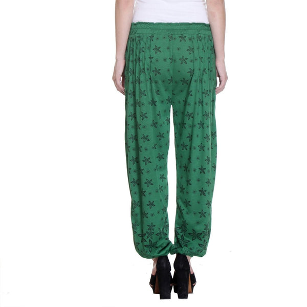 TeeMoods Nightwear Loungewear Green Pyjama Bottom-4
