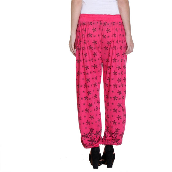 Nightwear Loungewear Dark Pink Pyjama Bottom-4