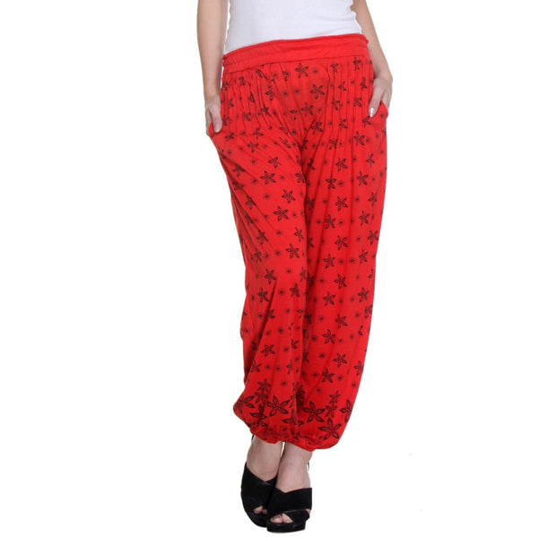 Nightwear Loungewear Red Pyjama Bottom-2