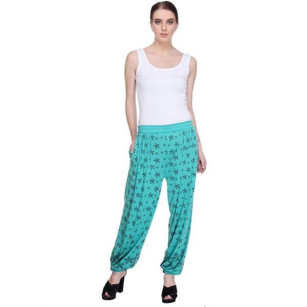 Nightwear Loungewear Sea Green Pyjama Bottom
