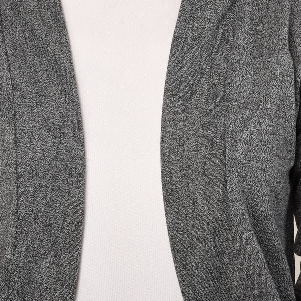 Teemoods Womens Cotton 3/4th Sleeves Grey Shrug, Summer Shrug for Ladies, Closeup