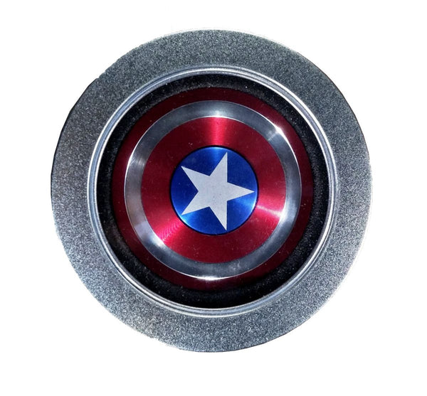 TeeMoods Captain America Shield Metal Hand Spinner, in Metal Casing