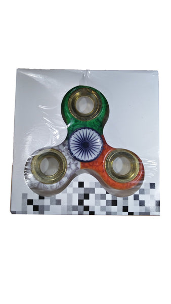 TeeMoods Indian Flag Fidget Hand Spinner, Tri Color Spinner